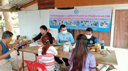 24 เม.ย.66 ออกบริการฉีดวัคซีนป้องกันโรคพิษสุนัขบ้า ม.6,15 บ้านท่างอย