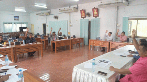 19 พ.ค.66 ประชุมพิจารณาให้ความช่วยเหลือผู้ประสบวาตภัย