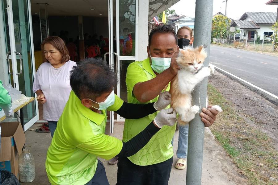 13 มี.ค.68 ลงพื้นที่ออกฉีดวัคซีนป้องกันโรคพิษสุนัขบ้า ในพื้นที่ บ้านทุ่งบอน หมู่ที่ 2 และบ้านทุ่งบอนเหนือ หมู่ที่ 16 ณ ศาลาประชาคม หมู่ที่ 2